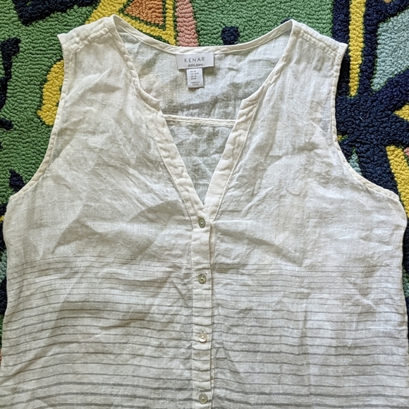 🌸Kenar sleeveless linen tunic🌸 - Picture 2 of 6